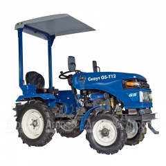 Многофункциональный минитрактор Garden Scout (Скаут) T-12DIF + фреза + двухкорпусный плуг + навес в Липецке