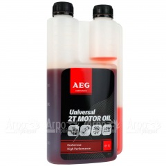 Масло минеральное Universal AEG 2T Motor Motor Oil API TC 1 л для 2-х тактных двигателей в Липецке
