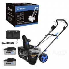 Снегоуборщик аккумуляторный DEKO ST412-6 2х6 Ач в Липецке