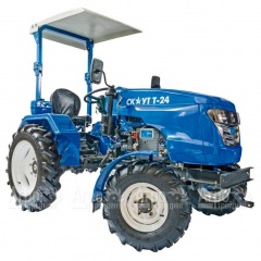Многофункциональный минитрактор Garden Scout (Скаут) Т24 DIFF VT + почвофреза + двухкопрусный плуг + навес в Липецке