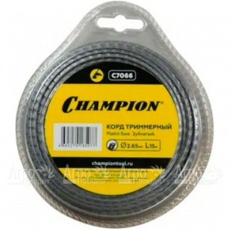 Корд триммерный Champion Platin Saw 2.65мм, 15м (зубчатый)  в Липецке