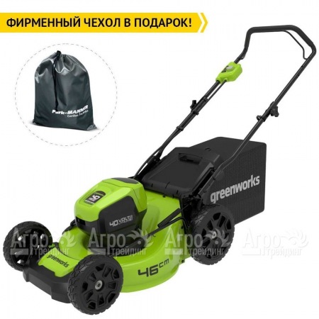 Газонокосилка аккумуляторная GreenWorks GD40LM46HP 4 Ач  в Липецке