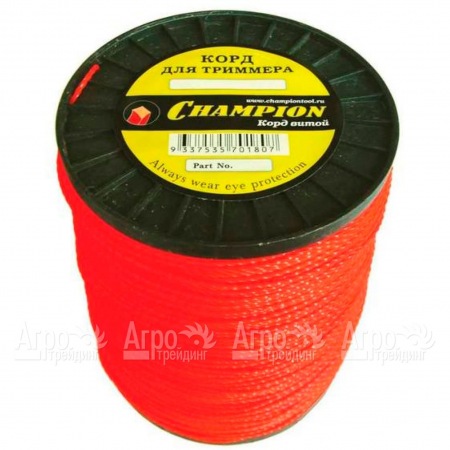 Корд триммерный Champion Twisted Square 4.8 мм х 65 м (витой квадрат) + нож  в Липецке