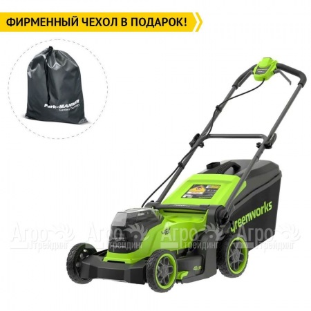 Газонокосилка аккумуляторная GreenWorks GD24X2LM411 2х4 Ач  в Липецке