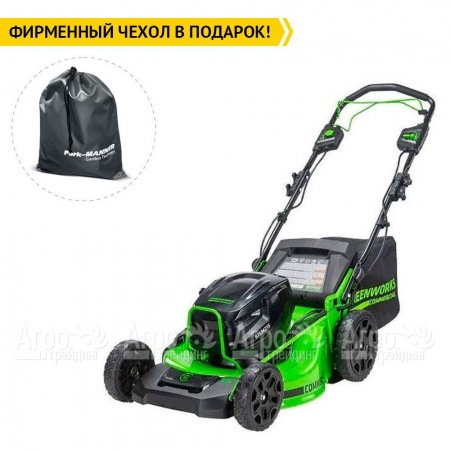 Газонокосилка аккумуляторная GreenWorks GC82HPLM51 (без аккумулятора и зарядного устройства)  в Липецке