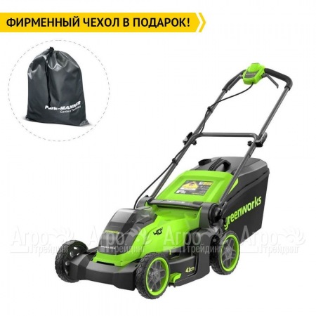 Газонокосилка аккумуляторная GreenWorks GD40LM411 4 Ач  в Липецке