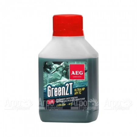 Масло синтетическое AEG Green HP 2T Motor Oil API TC 100 мл для 2-х тактных двигателей  в Липецке