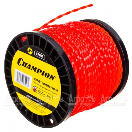 Корд триммерный Champion Twisted Square 3.0мм, 60м (витой квадрат)+нож  в Липецке